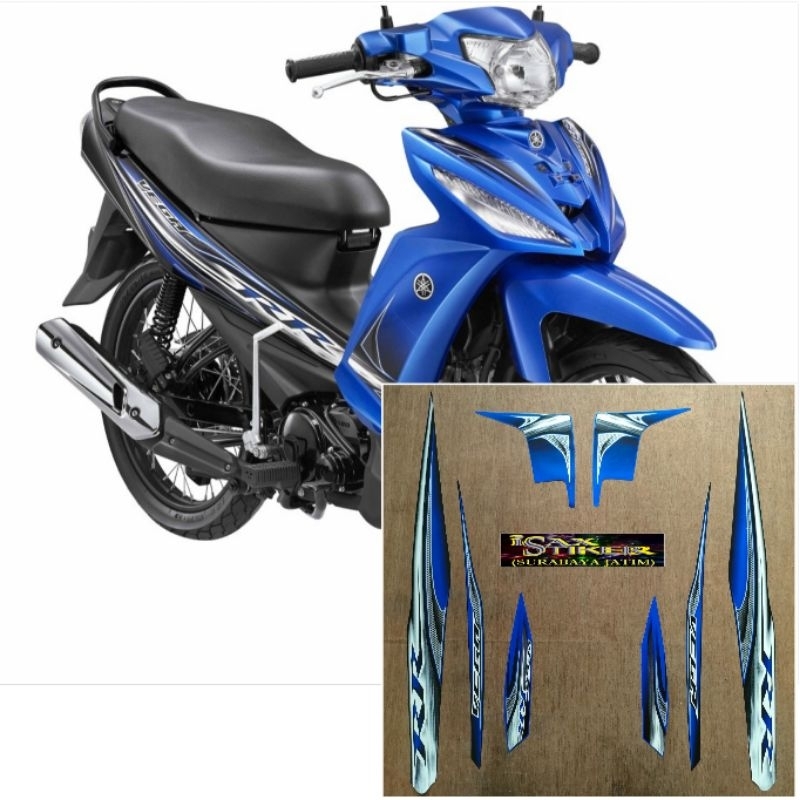 Striping Original Yamaha Vega RR biru tahun 2014 2015