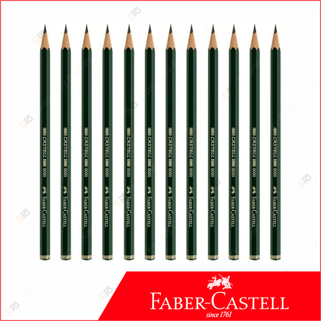 

Pensil Faber Castell 8B 7B 6B 5B 4B 3B 2B B HB F H 2H 3H 4H 5H 6H (original)