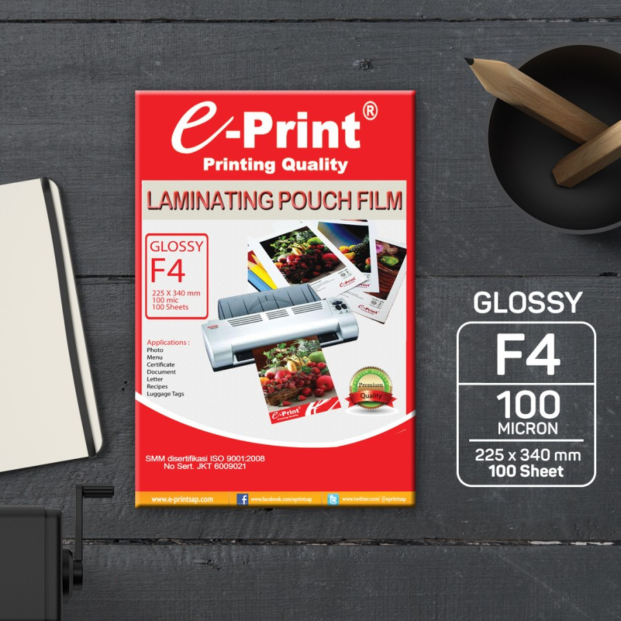 PLASTIK LAMINATING / MIKA LAMINATING / LAMINATING POUCH FILM F4 E-PRINT