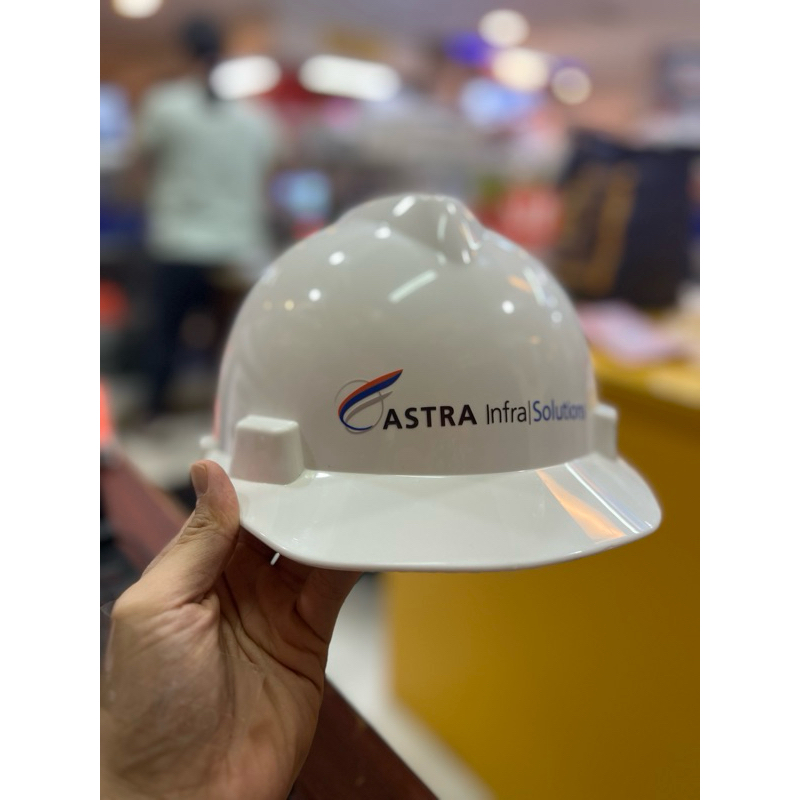 CUSTOM HELM PROYEK + Sticker Perusahaan