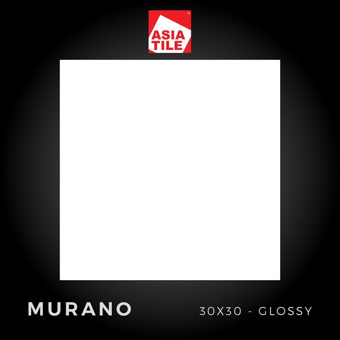Keramik lantai dinding putih glossy Asia tile murano 30x30