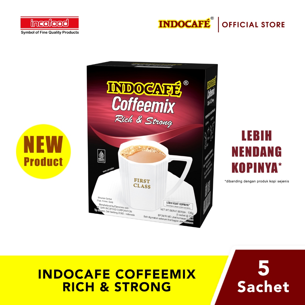 

Indocafe Coffeemix Rich & Strong (5 sachet)