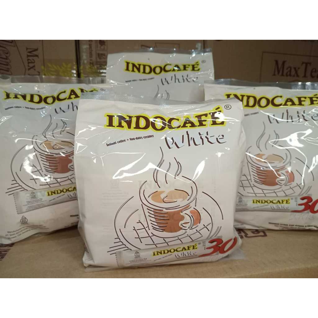 

INDOCAFE WHITE (bebas gula) - isi 30 stick @12gram- Expired panjang!!- SIAP KIRIM!!