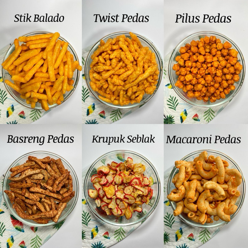 

ANEKA SNACK SERBA 10.0000/cemilan Pedas/Snack Pedas/Cemilan Murah Bisa COD bayar di tempat