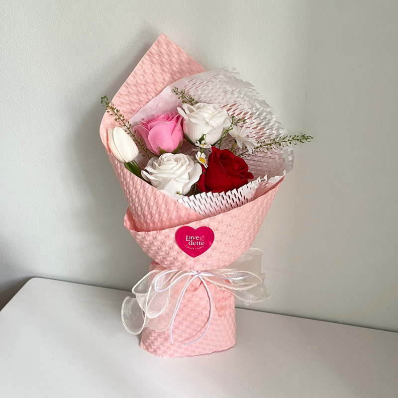 READY STOCK BUKET BUNGA KOREA / BUCKET BUNGA / ARTIFICIAL FLOWERS / BUKET BUNGA WISUDA