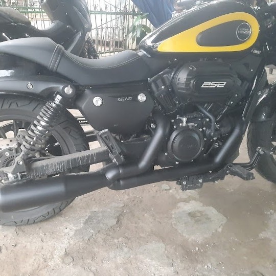 Knalpot keeway 250fi geronimo keeway benda 252