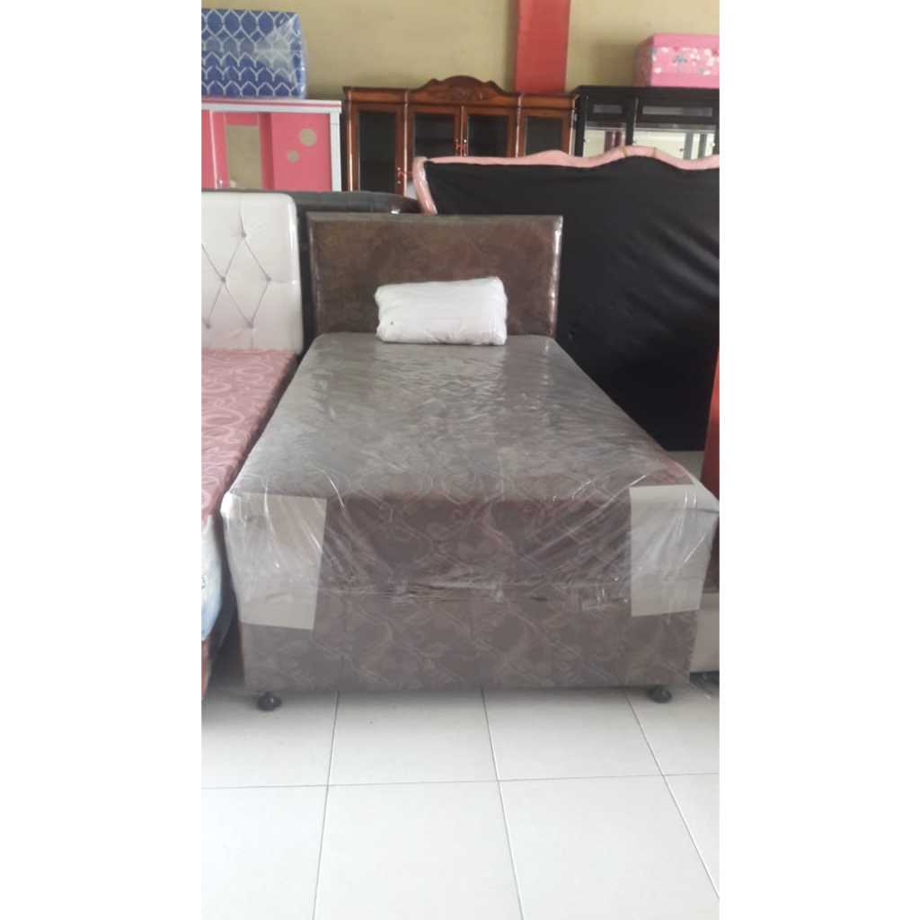 kasur sorong bed sorong anak motif polos ukuran 120x200