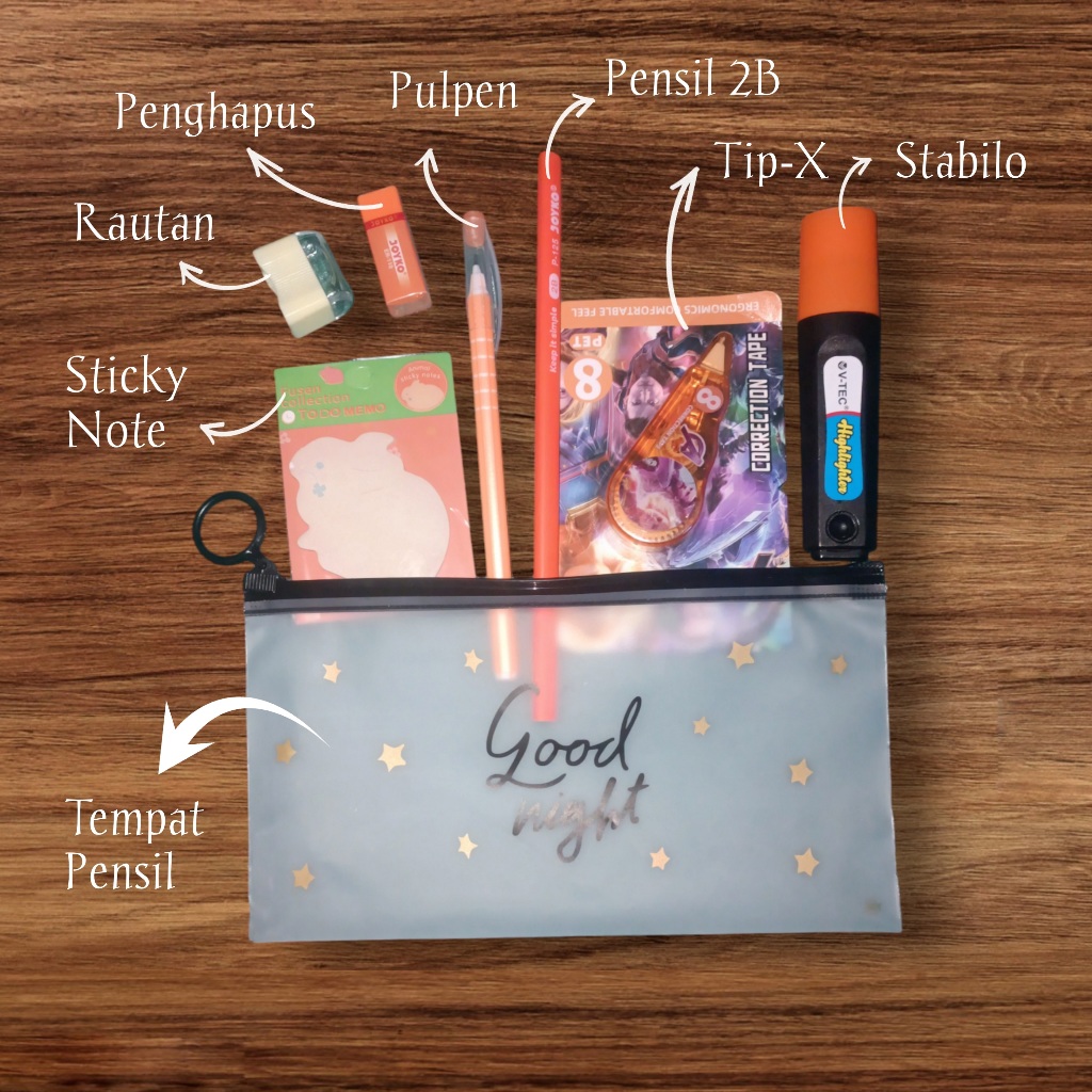 

PAKET ALAT TULIS LENGKAP 8 IN 1