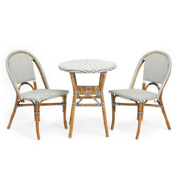 KURSI TERAS BISTRO ROTAN DAN MEJA 1 SET / KURSI ROTAN TERAS / KURSI BISTRO ROTAN ASLI FINISHING