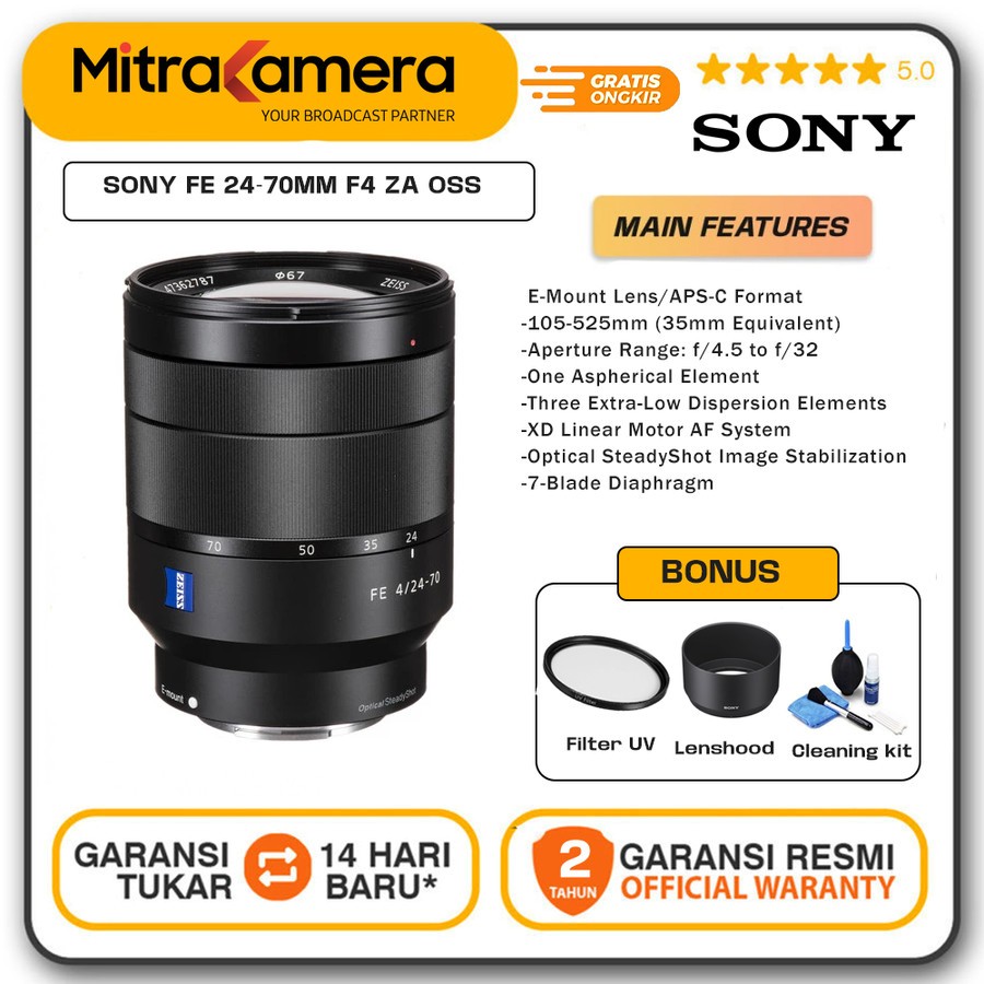 Sony FE 24-70mm F4 ZA OSS Vario-Tessar