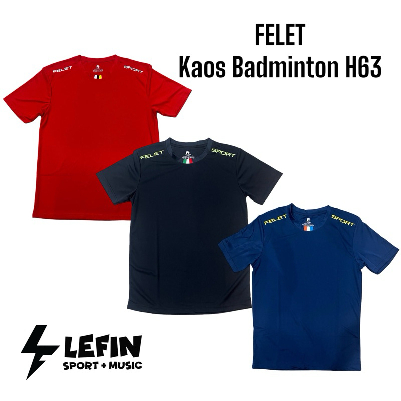 Kaos Badminton Olahraga Felet H63 Original