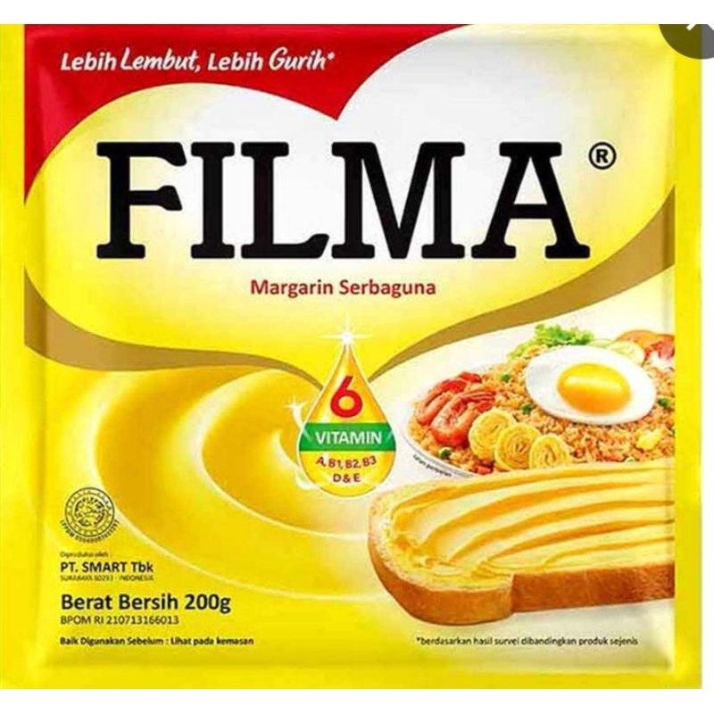 

Filma Margarine Bernutrisi Pck 200 gr