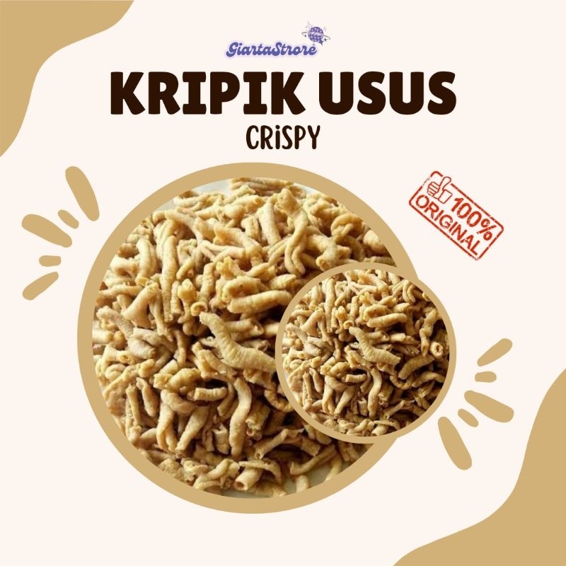 

Kripik Usus Crispy 1kg/Kripik Usus Ayam Original Enak Gurih Renyah