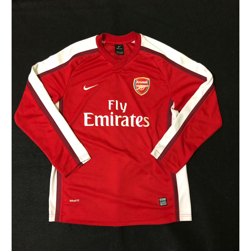 Jersey Bola Retro Arsenal Home Merah 2008/2009 LS - Nameset : Fabregas - 4 - GO