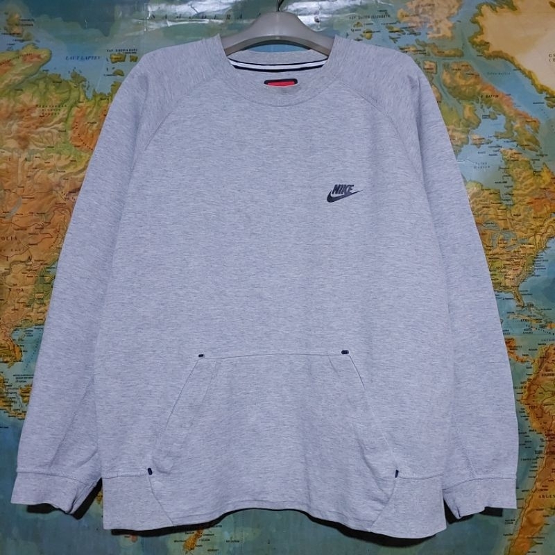sweater crewneck NIKE TECH FLEECE sportswear grey original