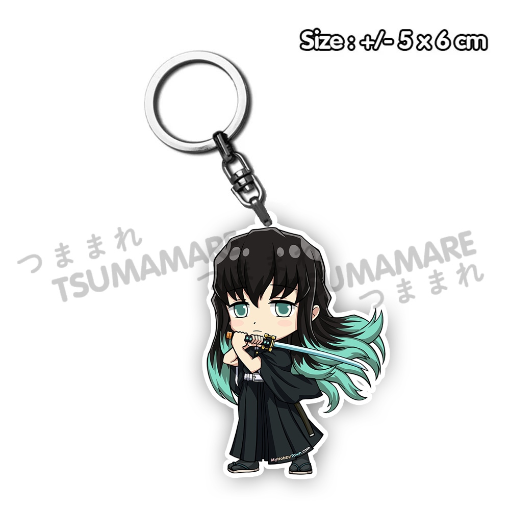 Gantungan Kunci Muichiro Tokito Acrylic Akrilik Anime Kimetsu no Yaiba Demon Slayer Keychain