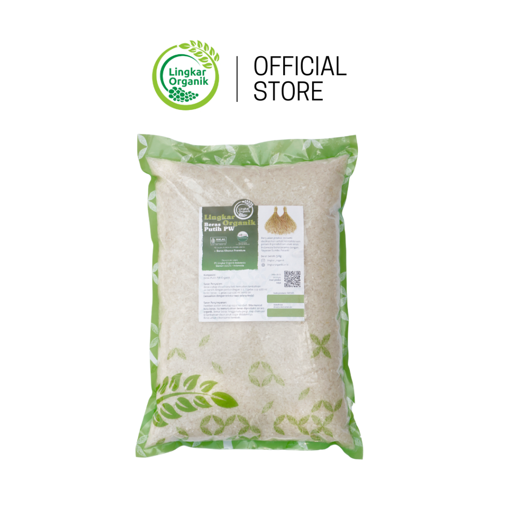 Lingkar Organik - Beras Organik Pandan Wangi 5Kg