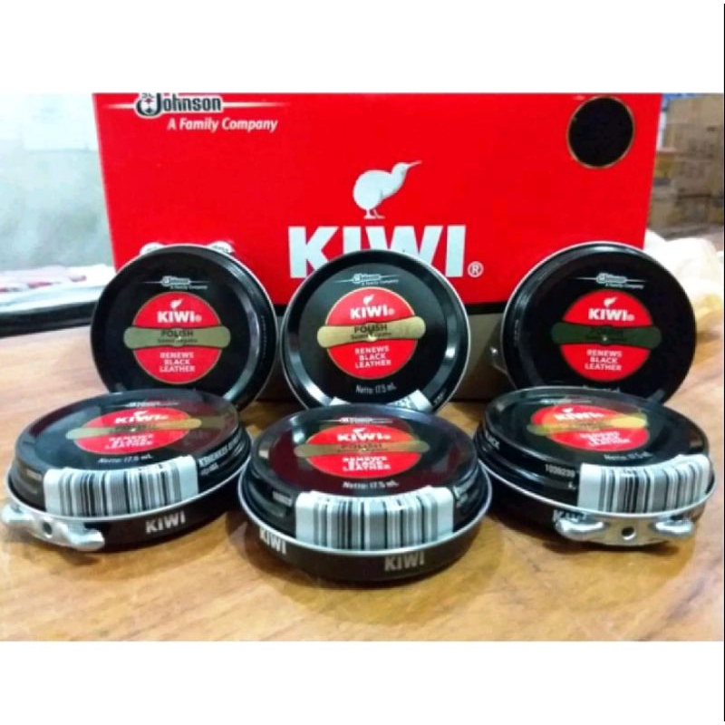 semir sepatu KIWI HITAM 17,5ml/semir sepatu padat kiwi