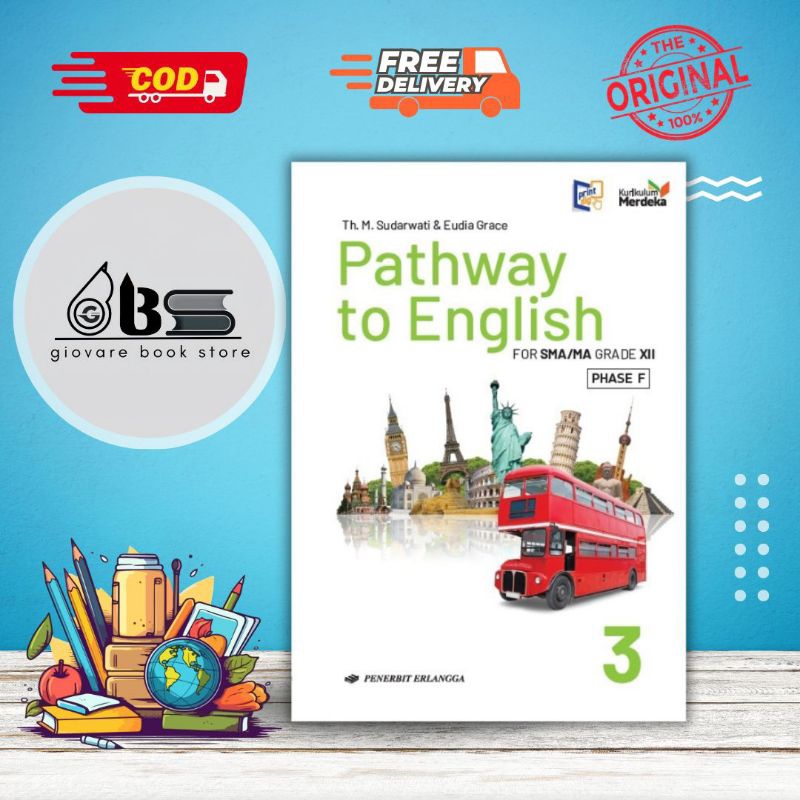 BUKU PATHWAY TO ENGLISH KELAS 12 ERLANGGA KURIKULUM MERDEKA | PATHWAY TO ENGLISH 3/KM