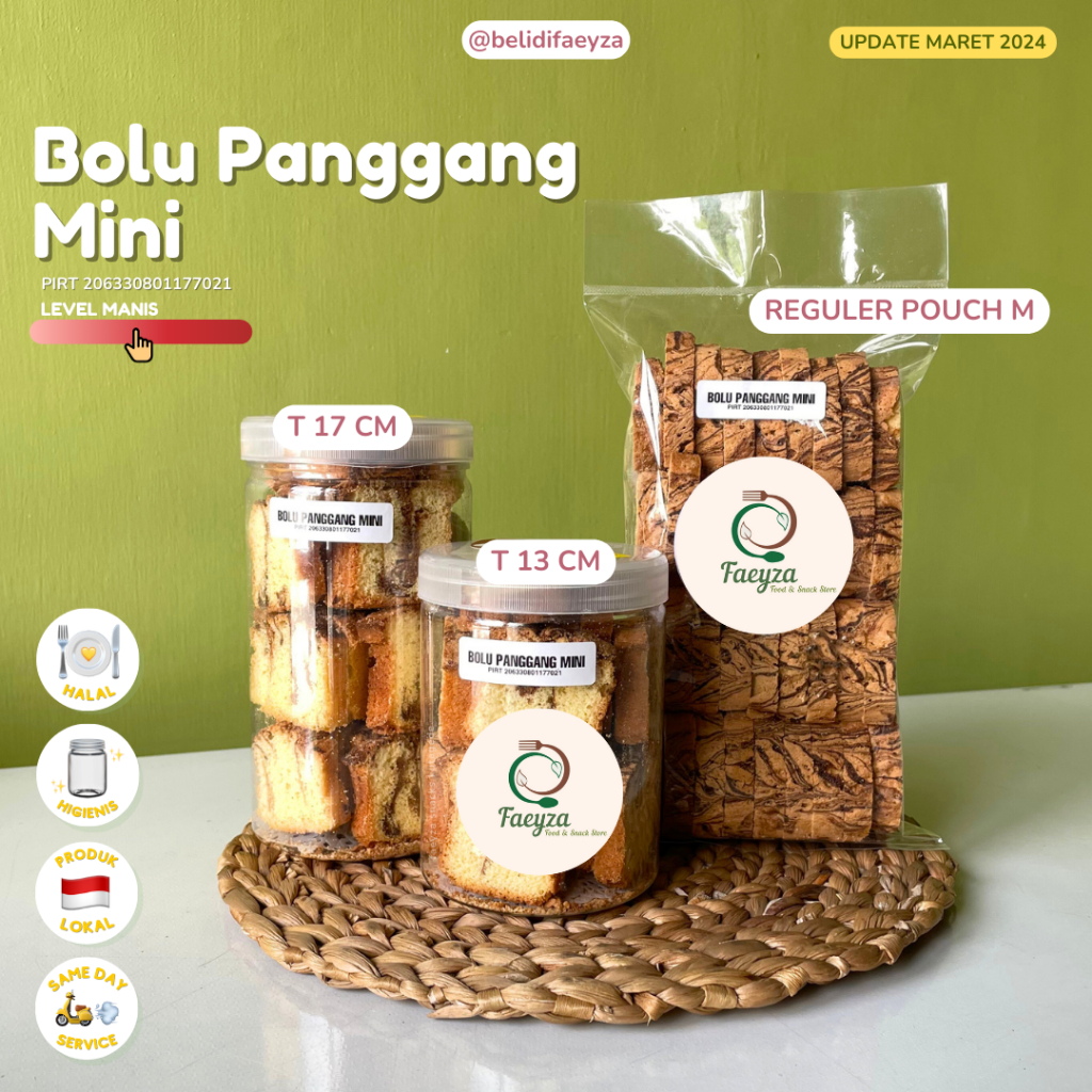 

[READY] Bolu Panggang Mini Renyah - Roti Kue Kering Cemilan Manis Cookies Murah Hampers Khas Jogja Jawa Tengah