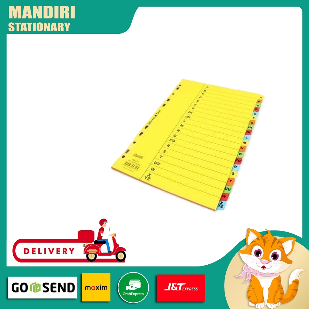 

Pembatas Divider Abjad A4 Bantex 6043
