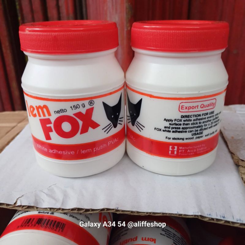 

lem fox putih 150 gr putih - lem kayu lem kertas