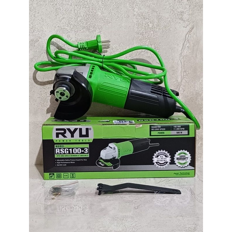Gerinda Ryu 4" RSG100-3 Angle Grinder Ryu 4" RSG 100-3