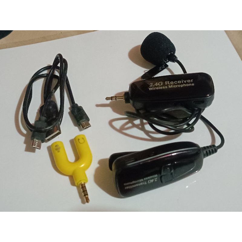 Mic wireless UHF clip on