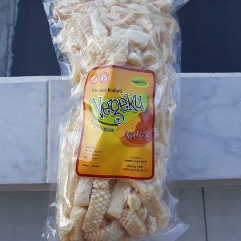 

CUMI ORIGINAL (VEGETARIAN / VEGAN) Kerupuk Kentang VEGEKU (tanpa bawang, tanpa telur)