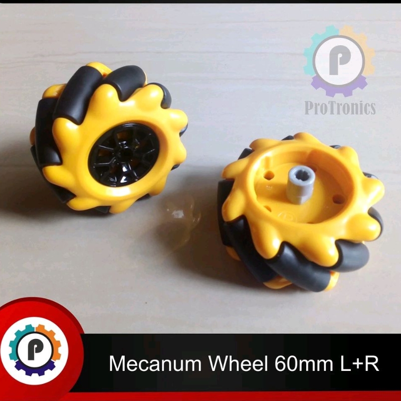 Mecanum Wheel Set (L + R) Omnidirectional Wheel 60mm Smart Car Robot