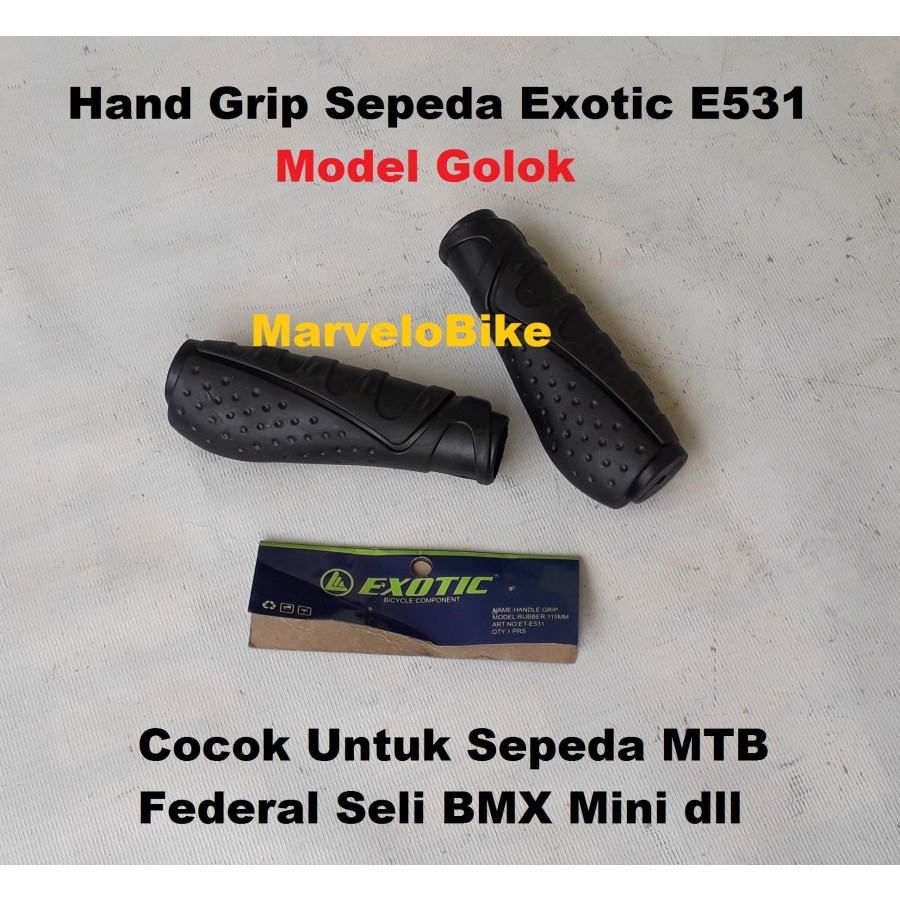 Hand Grip Sarung Stang Sepeda Lipat MTB Fixie Exotic E531 Model Golok