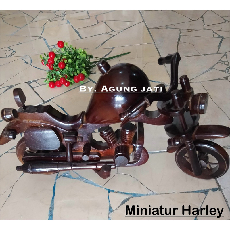 HARLEY | MINIATUR HARLEY | MOTOR KAYU | HARLEY KAYU