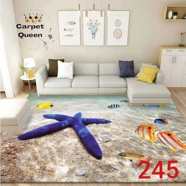 Karpet Lantai Eropa Import Polyester 200x270cm