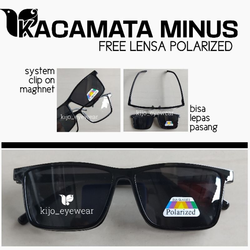 Kacamata Minus 7 5 8 2 4 1 6 3 Free Lensa Polarized Anti Silau Matahari