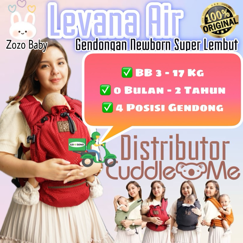 Levana Air Gendongan Bayi M Shape CuddleMe