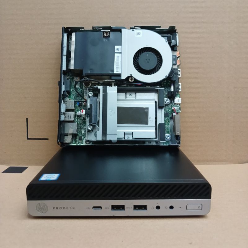 MINI PC HP PRODESK 600 G3 CORE I7-6700T RAM 8 GB NO SSD BONUS WIFY USB LENGKAP ADAPTOR ORI