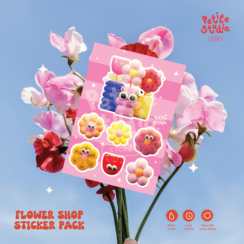 

Petite Studio's Flower Shop Sticker Pack | Vinyl Waterproof Stickers
