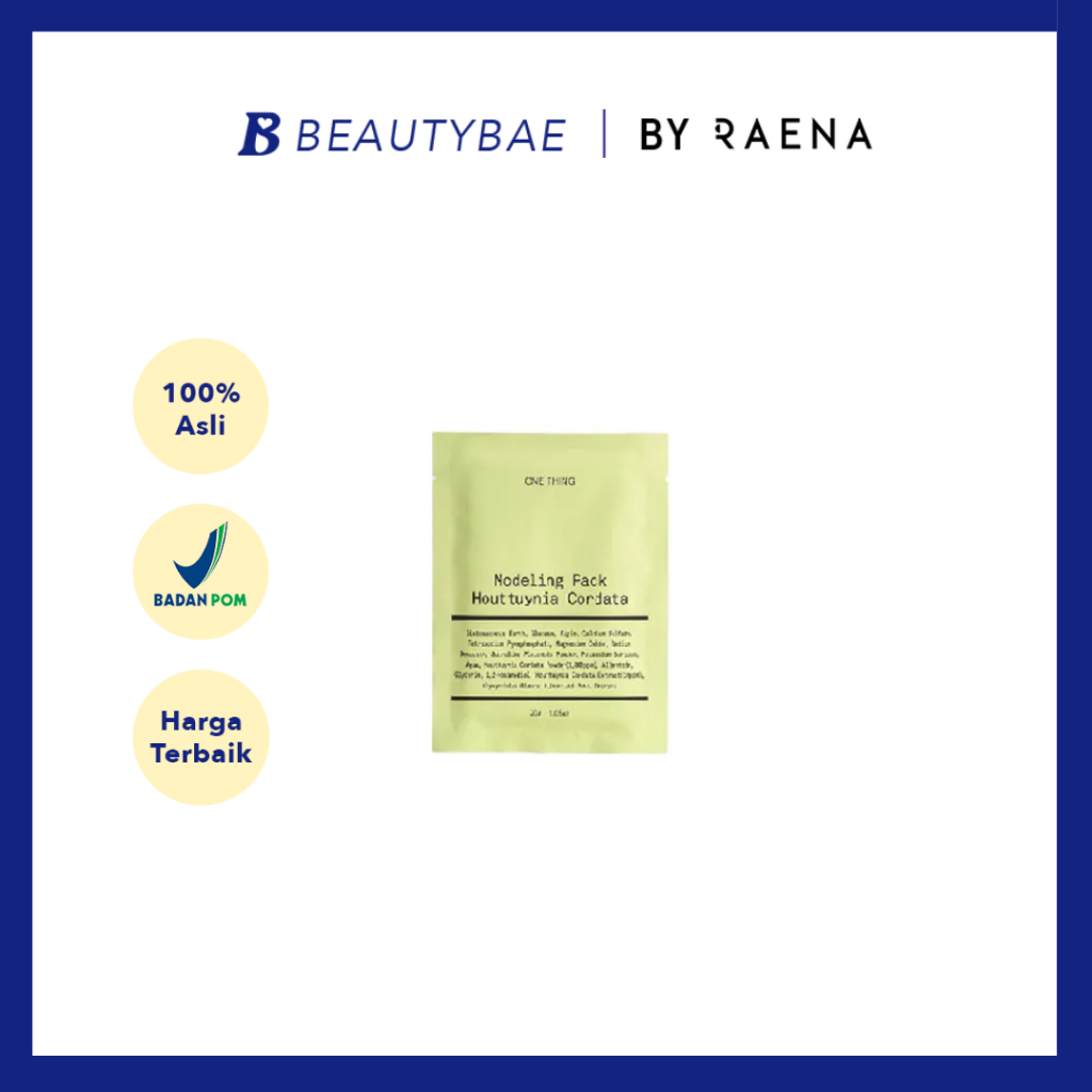 ONE THING Houttuynia Cordata Modeling pack 1pcs | Masker Wajah Peel Off - Calming, Soothing, Menenan