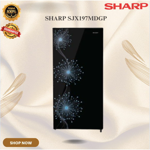 SHARP KULKAS 1 PINTU SJX197MDGP 128L/SJX-197MDGP/SJX 197MDGP/SHARP KULKAS 1 PINTU/SHARP KULKAS LOW W