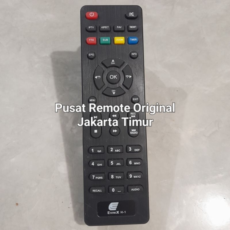 REMOTE REMOT SET TOP BOX STB EVINIX H-1 ORIGINAL ASLI