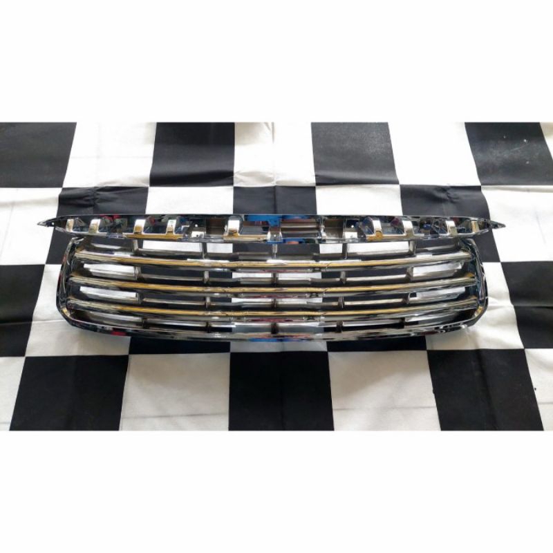 grill gril fortuner tahun 2011 model chrome pemasangan mudah
