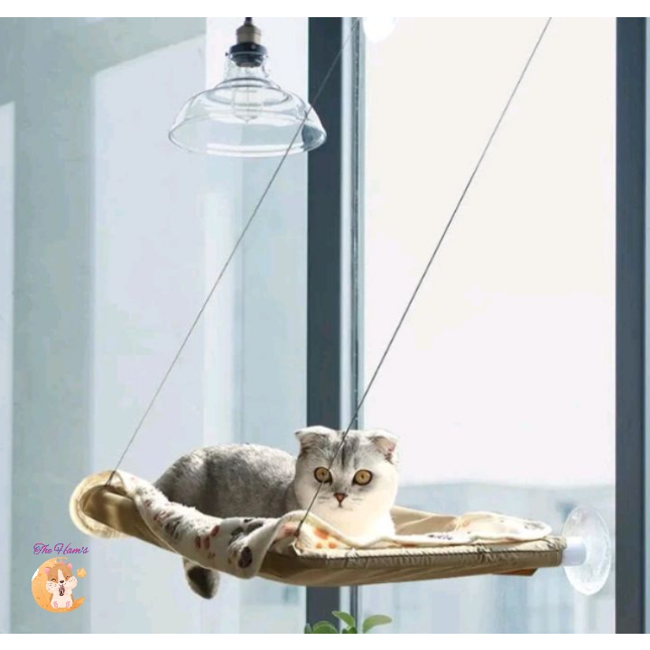 (The Ham's) Tempat tidur kucing Kursi Hammock Jendela Kucing - Tempat Tidur Hammock Kucing Besar unt