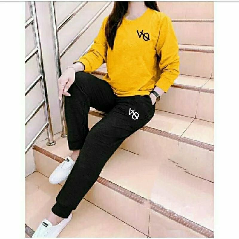 One Set Wanita VO Terbaru II Set Wanita Olahraga II Set Wanita Sweater Celana Jogger