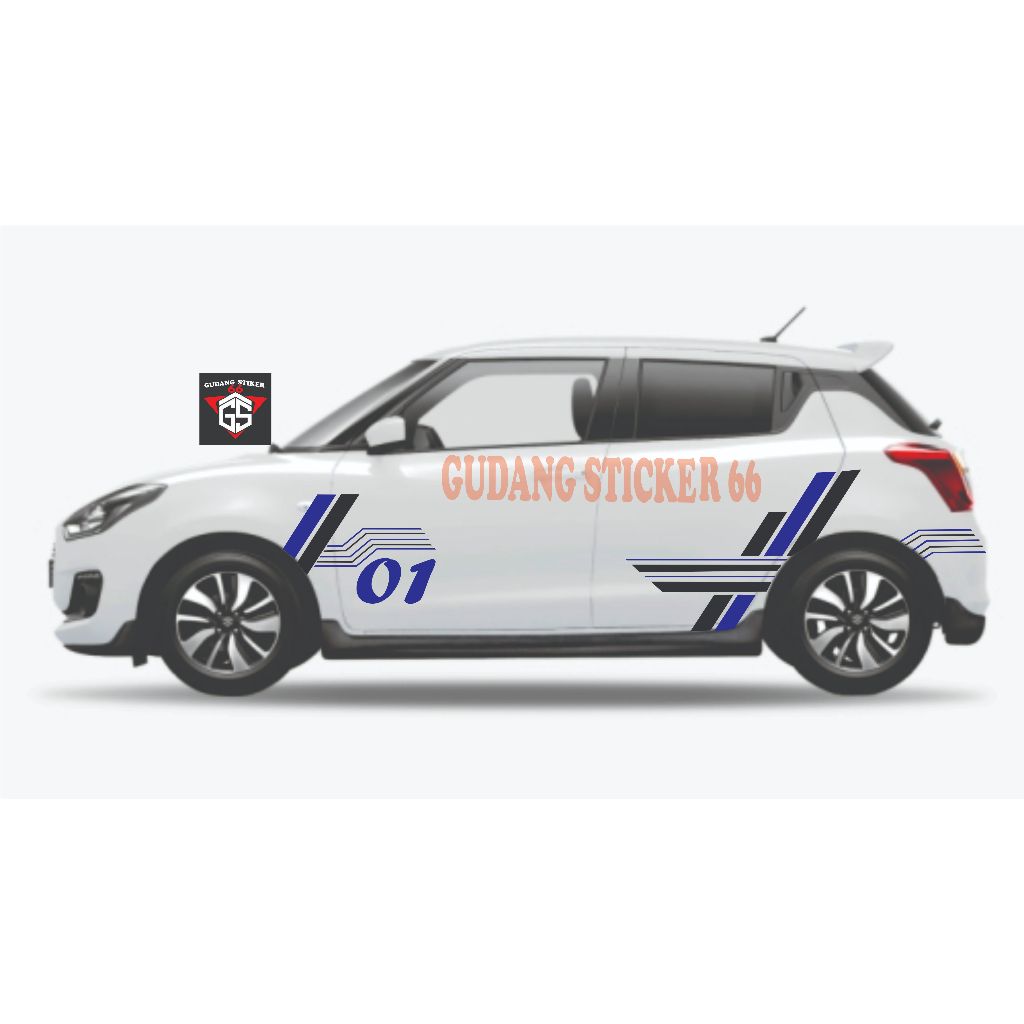 sticker mobil HRVstiker list body samping mobil honda HRV