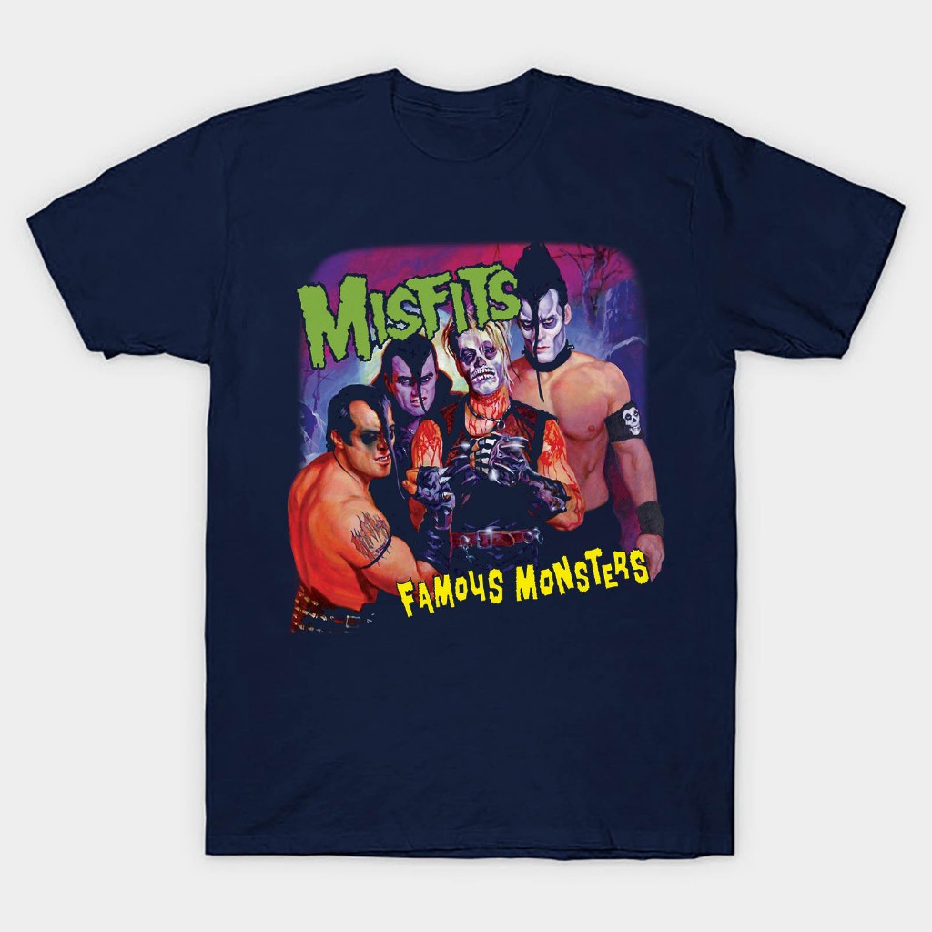 Kaos T shirt musik band misfits famous monsters