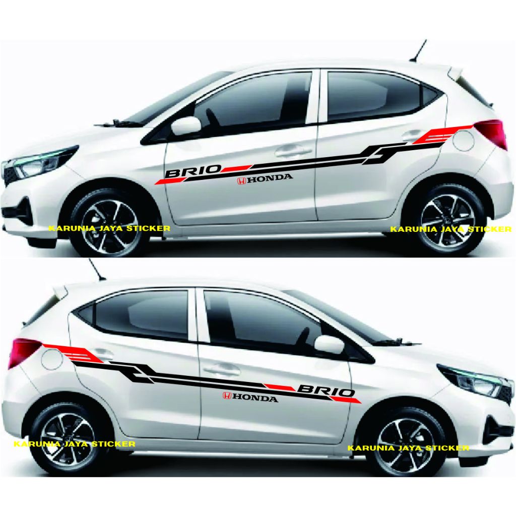 stiker mobil HONDA ALL NEW BRIO stiker mobil brio sticker brio stya sticker all new brio satya