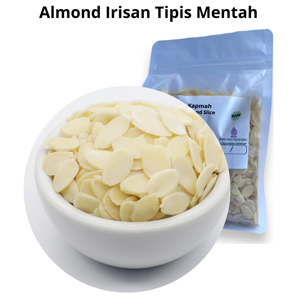 

Almond Slice - Irasan Almond Mentah 1kg