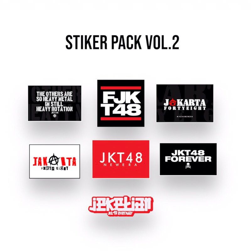 

Stiker pack jkt vol.2 isi 7pcs