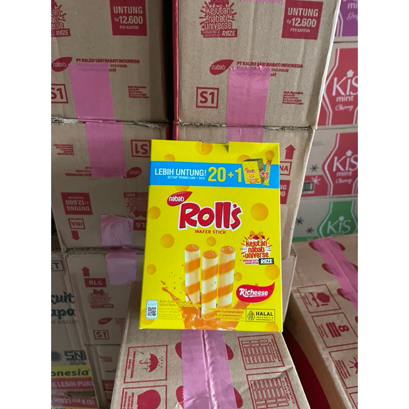 

Nabati rolls keju 21pcs 1 box