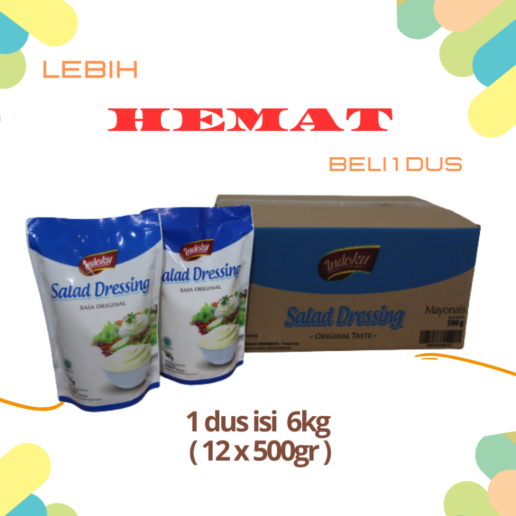 

Mayonaise Indoku ORIGINAL ( 12pcs X 500gram ) - mayonaise - dressing salad - bahankue